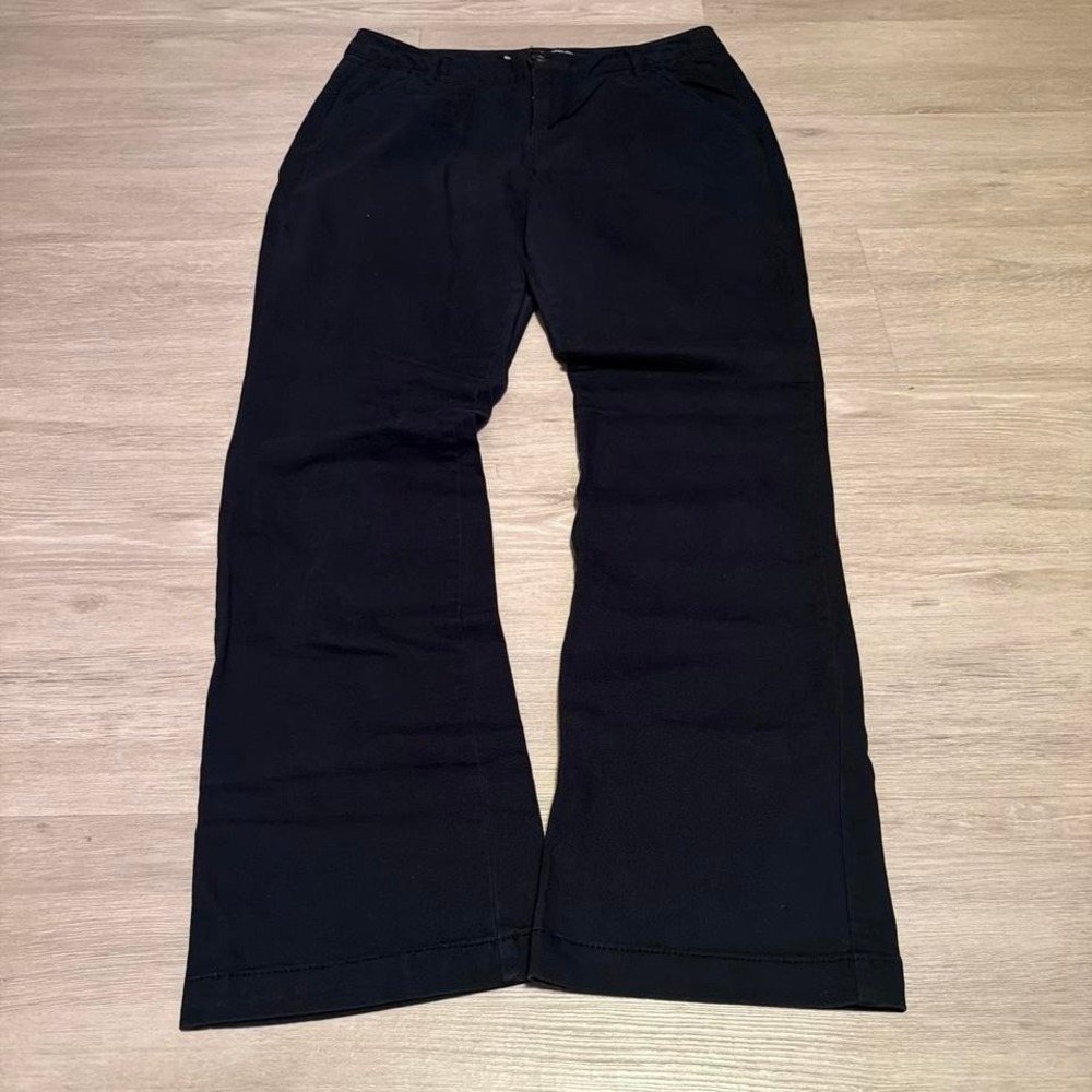 30x28 Black Bootcut Flared Chino Pants Y2K Grunge Vintage 2000s